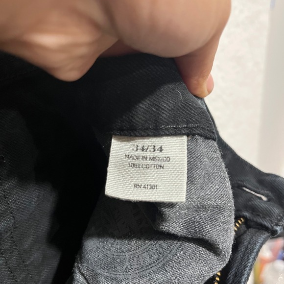 Polo Ralph Lauren Mens Black Classic 867 Straight Leg Jeans 34x34 - Picture 10 of 13